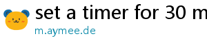 set a timer for 30 minutes